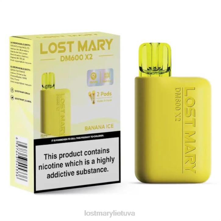 pamesta Mary dm600 x2 vienkartinė vape bananų ledas | LOST MARY Online Z4JV187