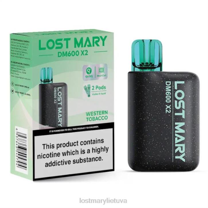 pamesta Mary dm600 x2 vienkartinė vape vakarietiškas tabakas | LOST MARY Lietuva Z4JV201