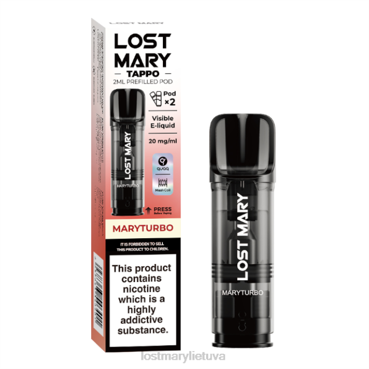 prarastos Mary Tappo užpildytos ankštys - 20 mg - 2 vnt maryturbo | LOST MARY Sale Z4JV185
